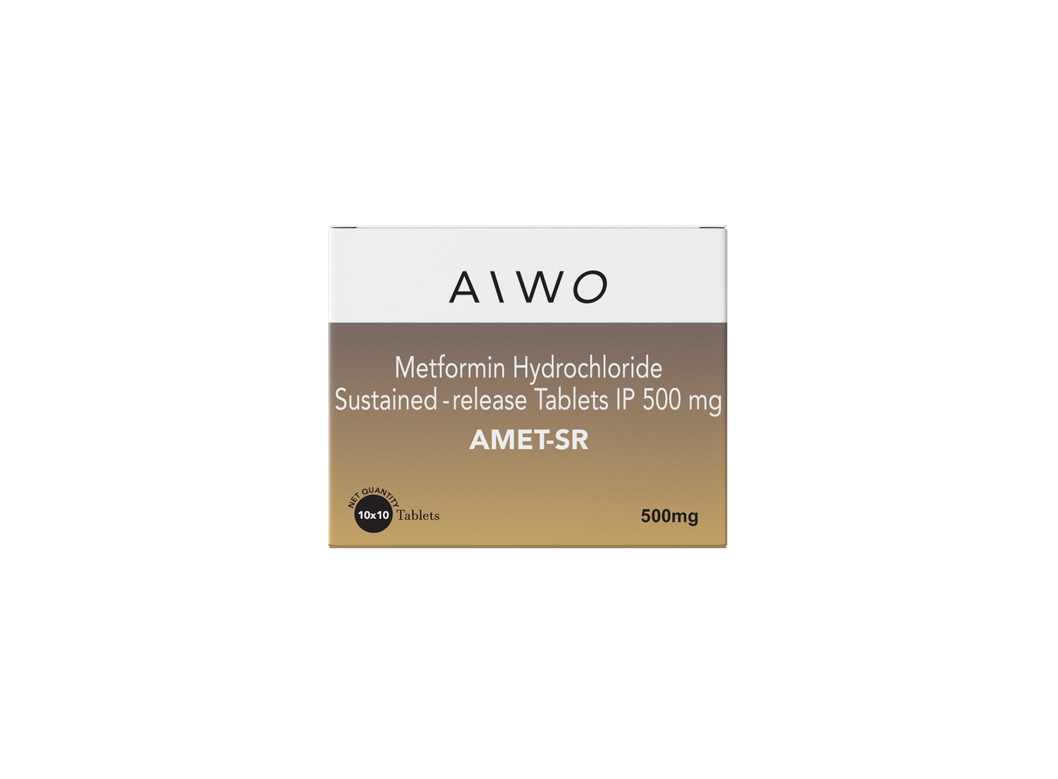 AiWO Metformin HCl 500mg Tablets - Effective Blood Sugar Control