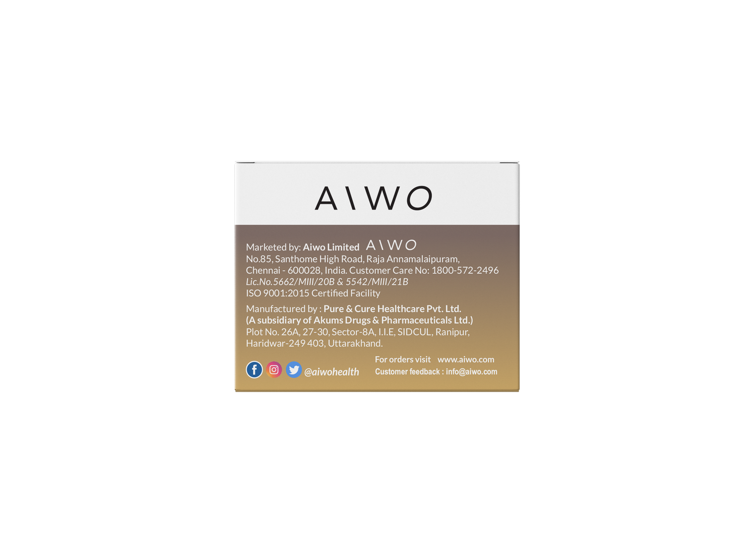 AiWO Metformin HCl 500mg Tablets - Effective Blood Sugar Control