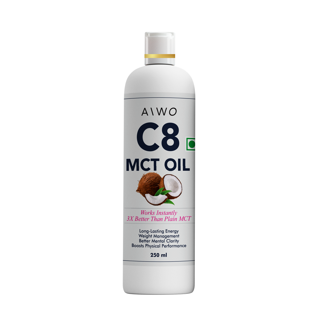 Aiwo Coconut MCT C8 Oil 500ml