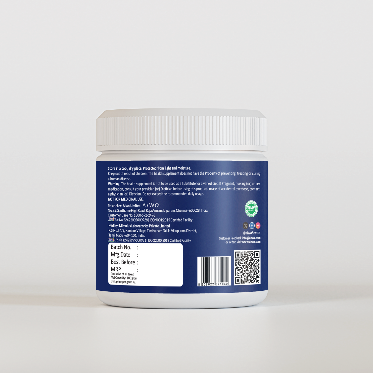Aiwo Taurine 100g