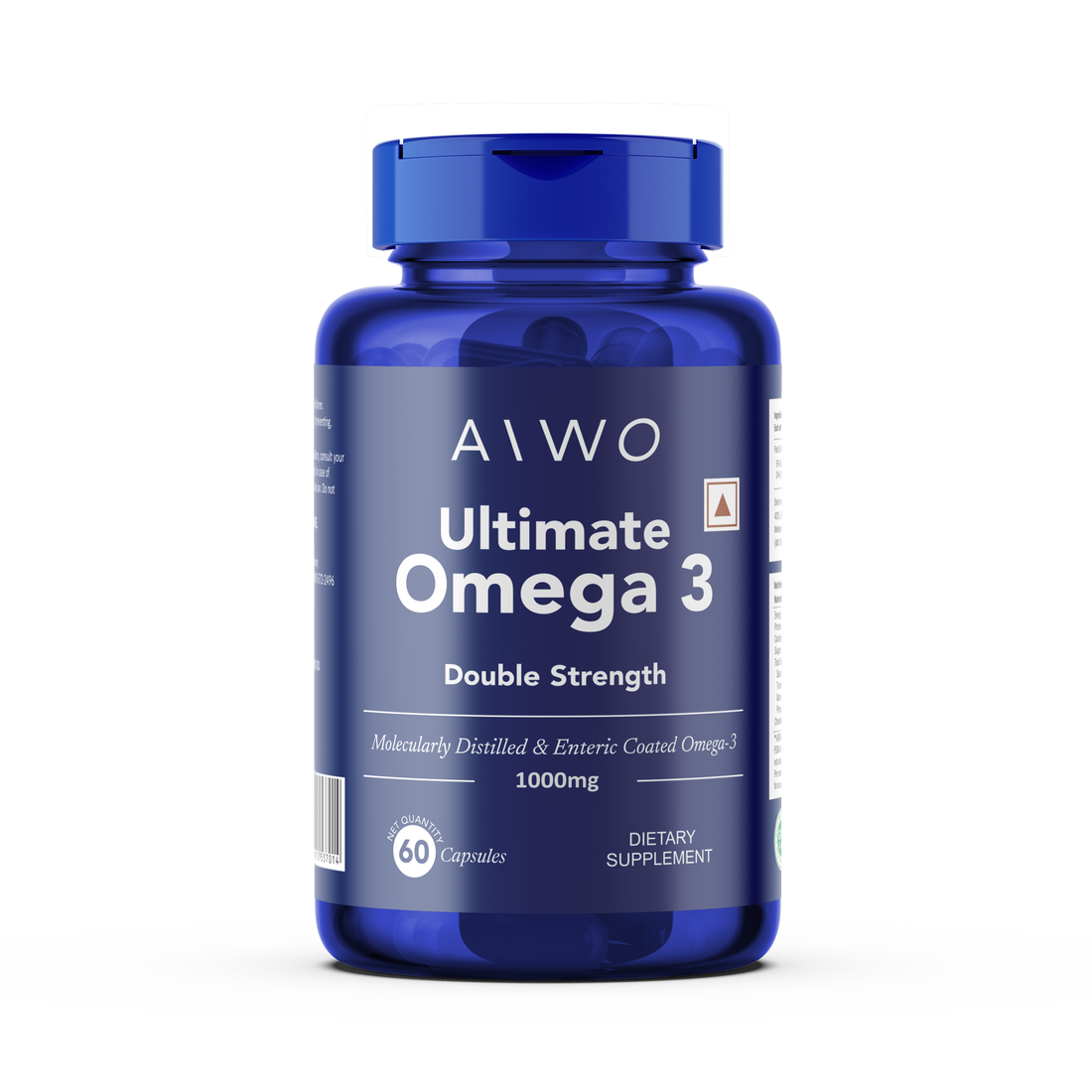 Aiwo Ultimate Omega 3 Double Strength 360mg EPA &amp; 240mg DHA 1000mg
