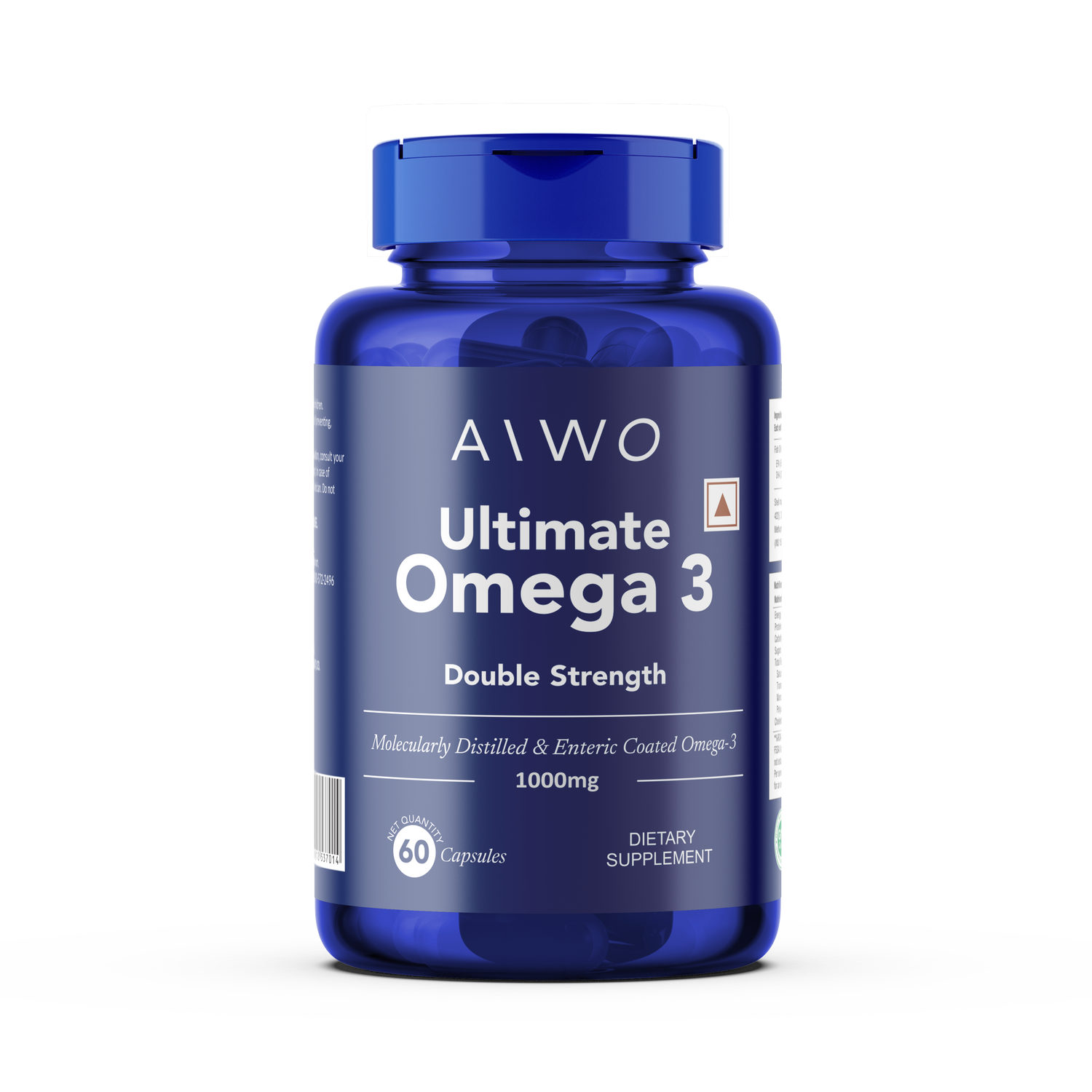 Aiwo Ultimate Omega 3 Double Strength 360mg EPA &amp; 240mg DHA 1000mg