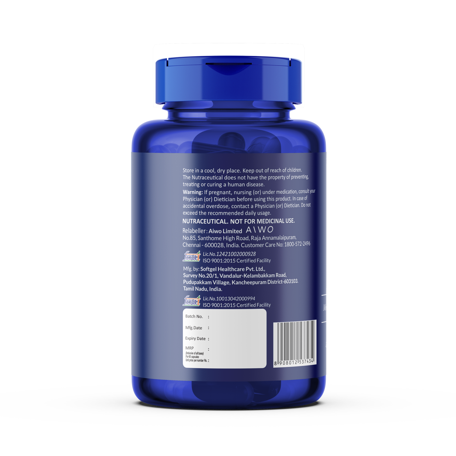 Aiwo Ultimate Omega 3 Triple Strength 460mg EPA & 380mg DHA 1000mg