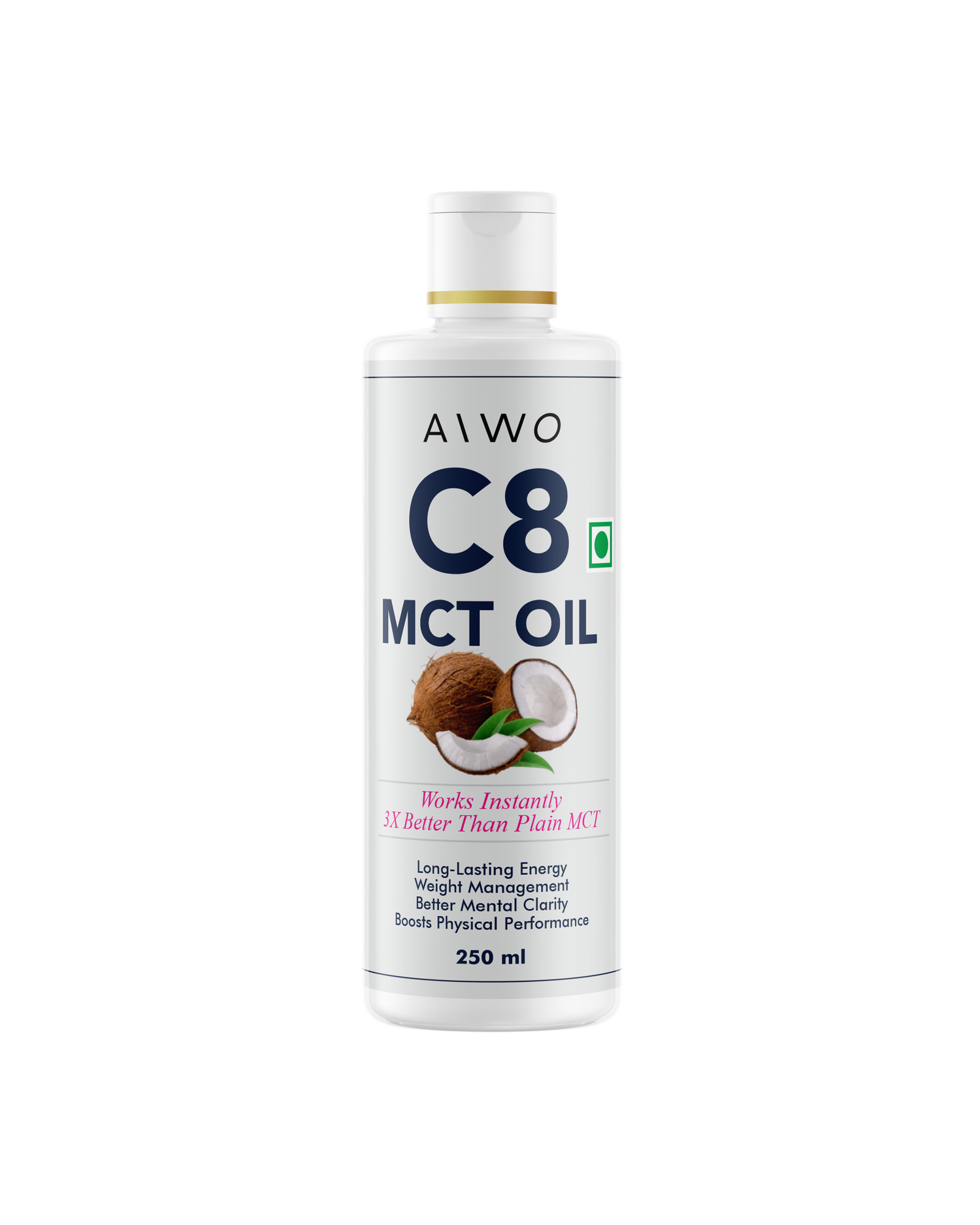 AIWO Coconut MCT C8 Oil 250ml