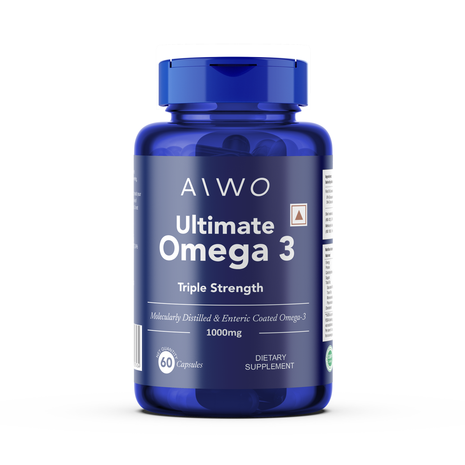 Aiwo Ultimate Omega 3 Triple Strength 460mg EPA & 380mg DHA 1000mg