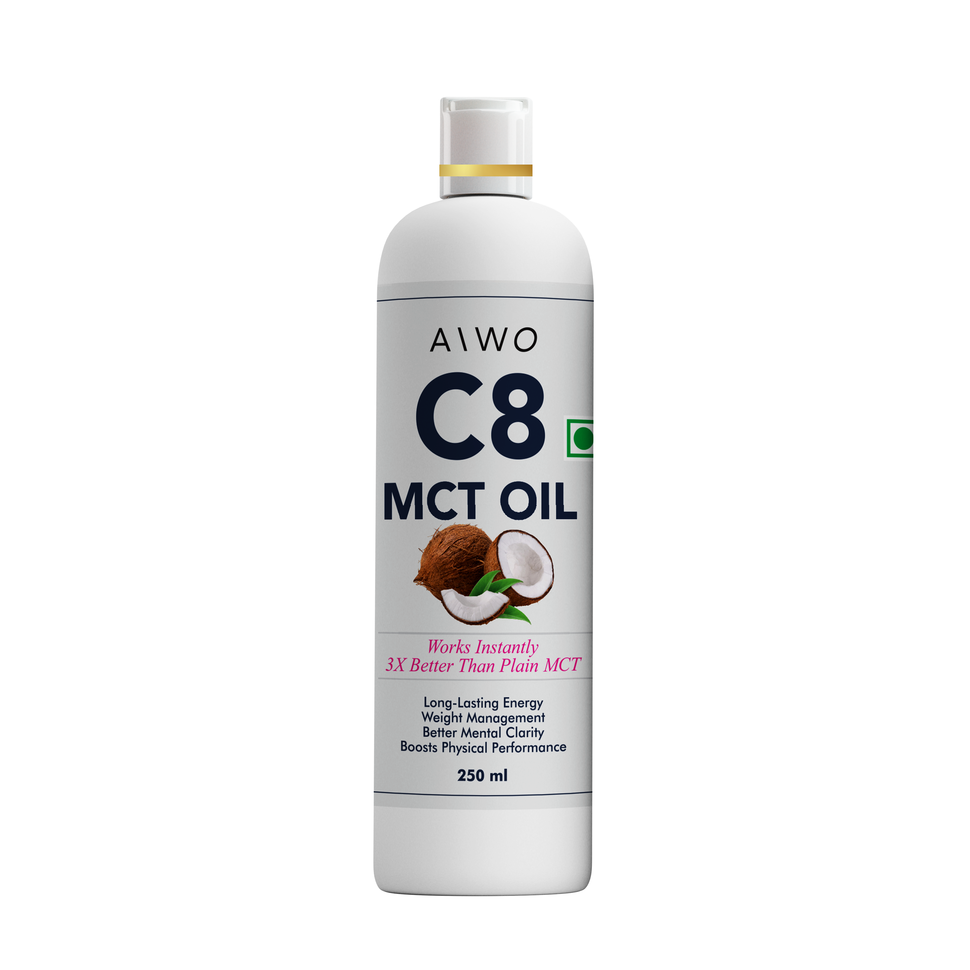 Aiwo Coconut MCT C8 Oil 500ml