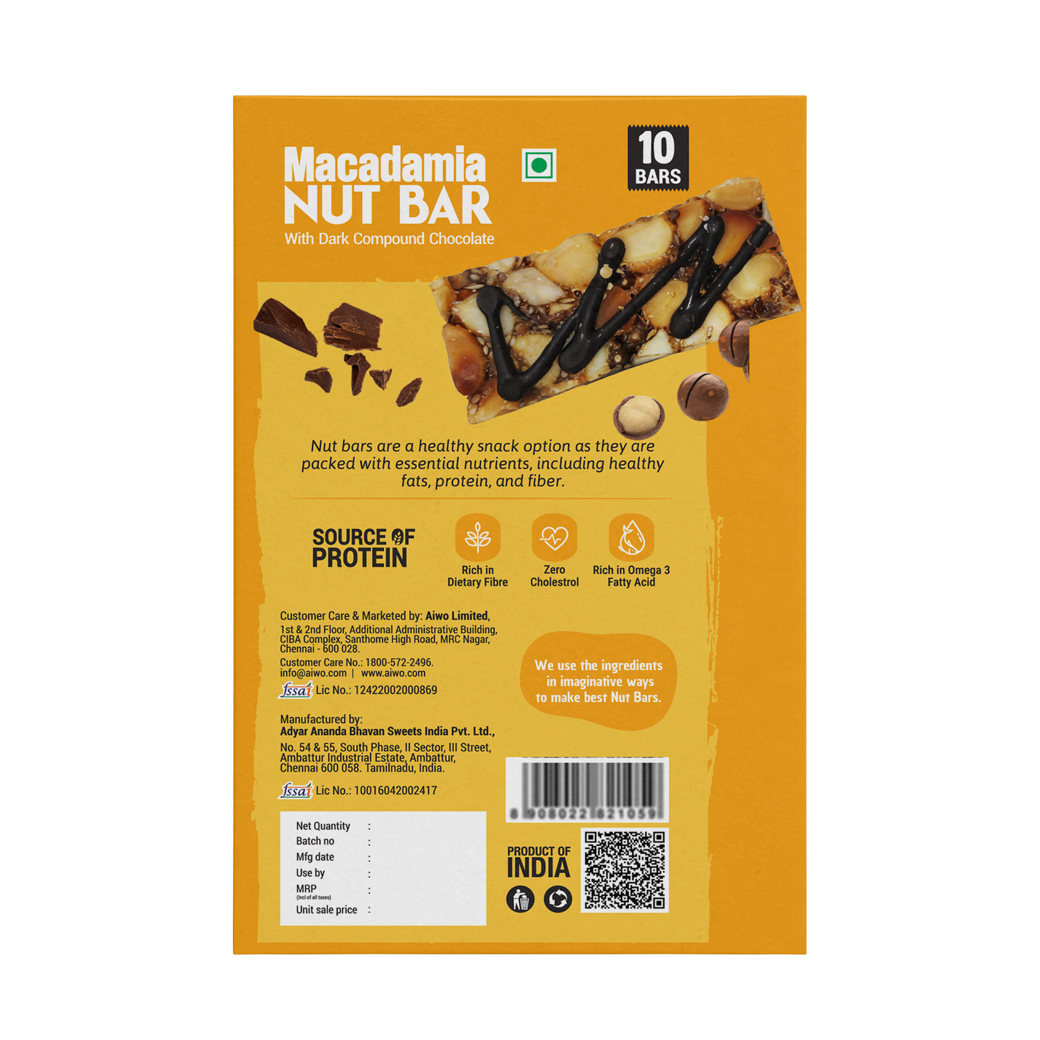 Aiwo Macadamia Nut Bar