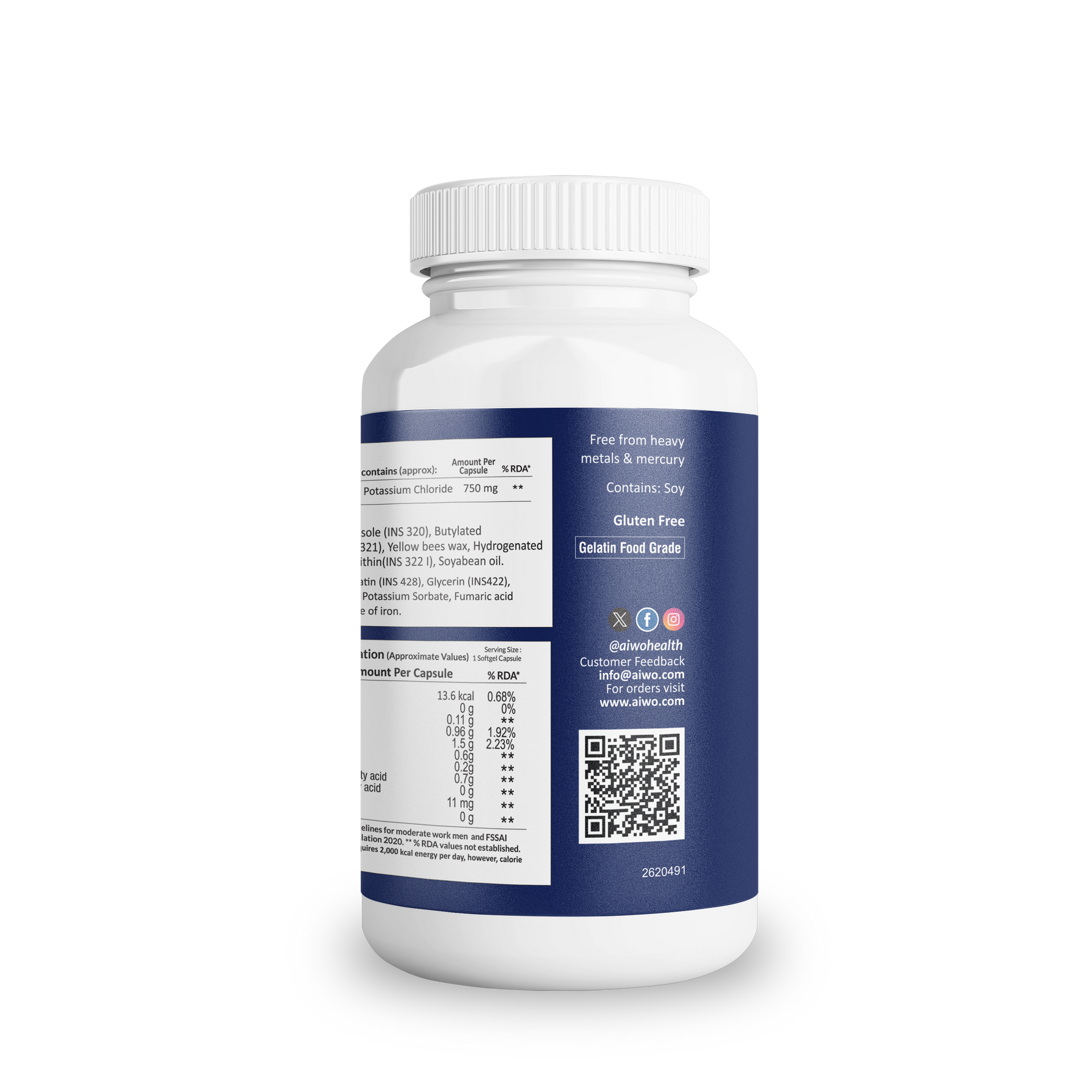 AIWO Glucosamine Sulphate 750 mg supplement for joint health3