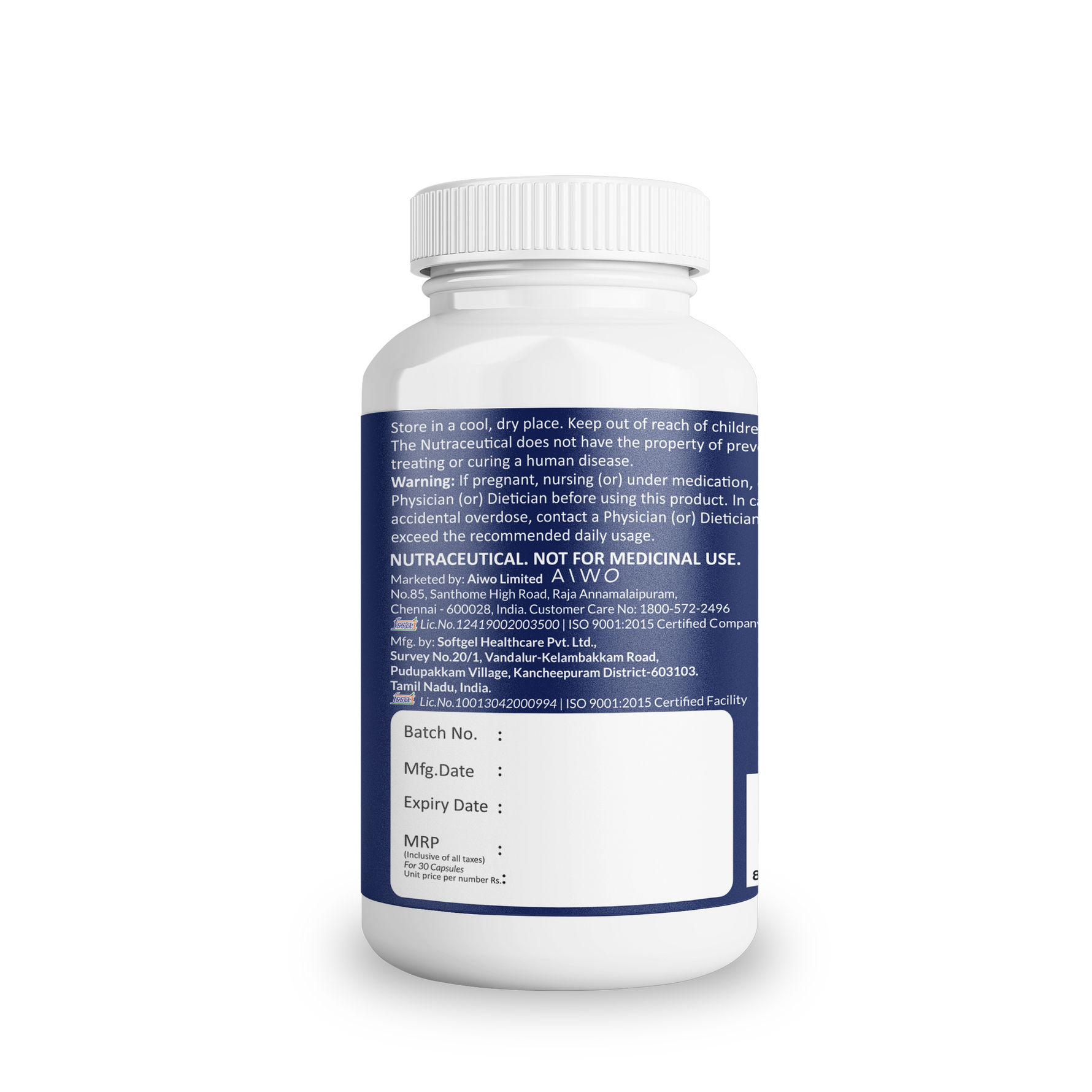 AIWO Iodine 125 mcg supplement5