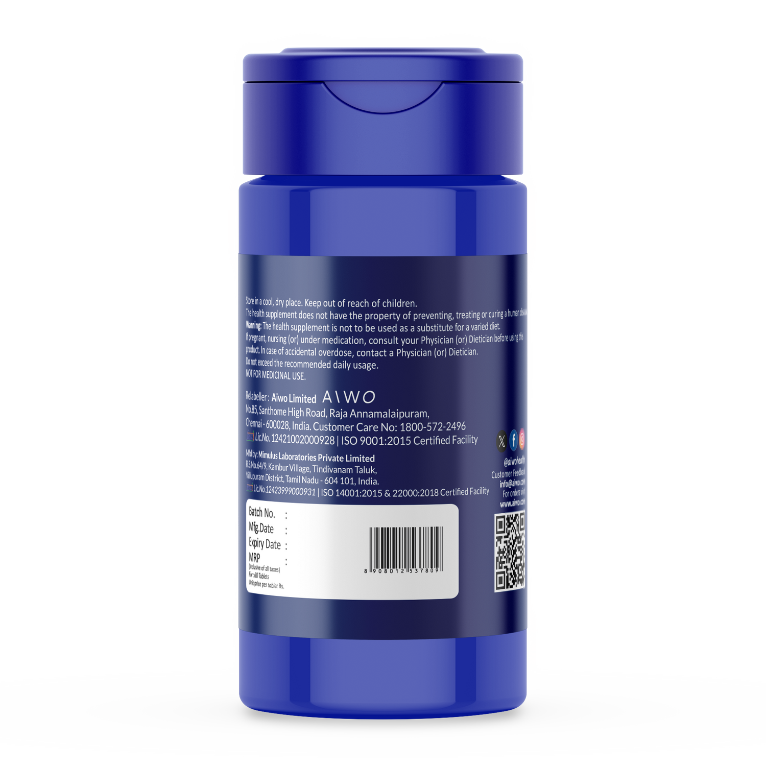 Vitamin K2 (MK-7) Tablets - 60