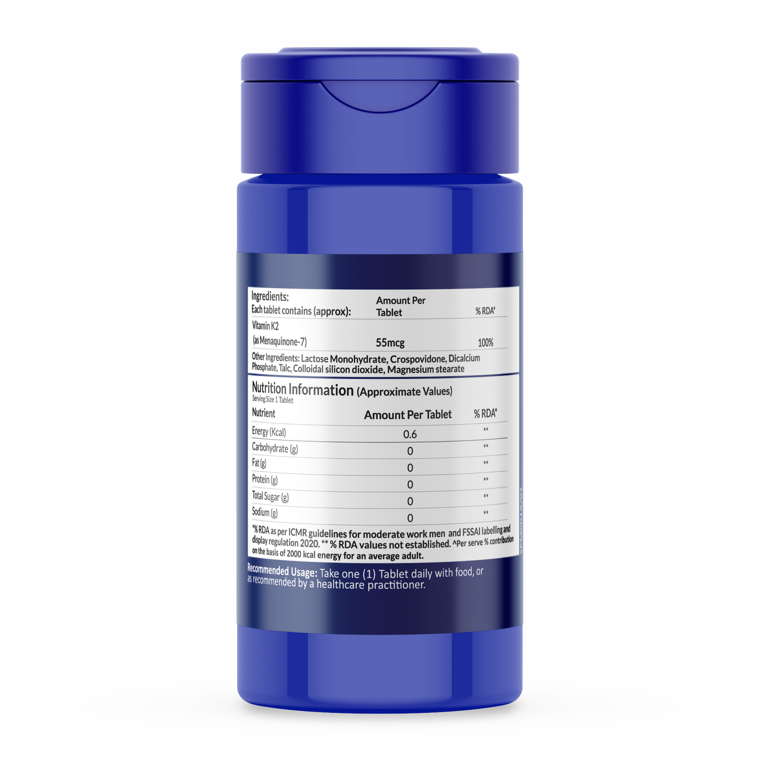 Vitamin K2 (MK-7) Tablets - 60