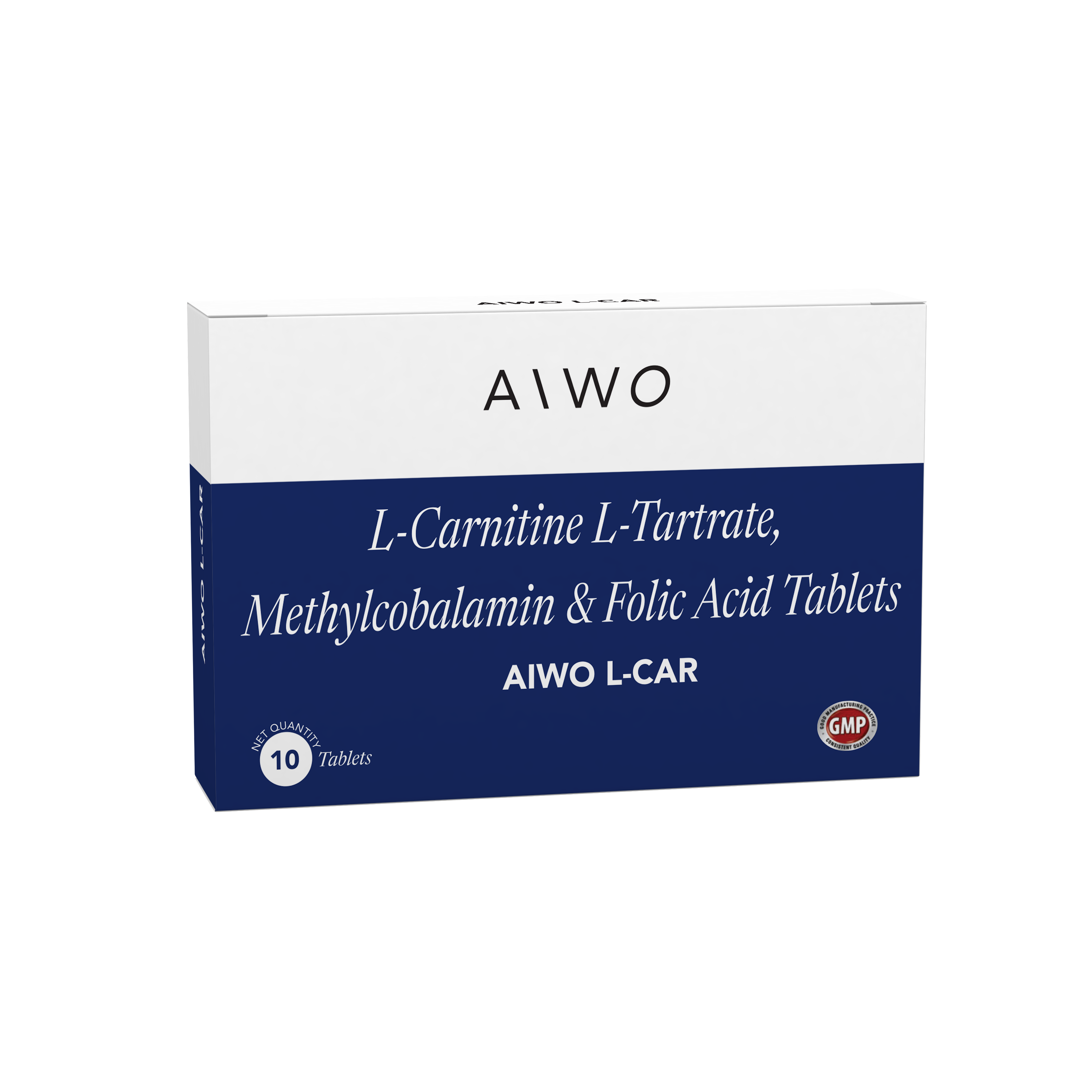 Aiwo L- Carnitine L- Tartrate, methylcobalamin and folic acid tablets