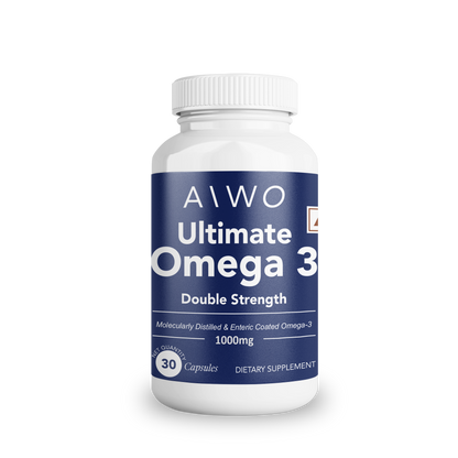 Aiwo Ultimate Omega 3 Double Strength 360mg EPA &amp; 240mg DHA 1000mg