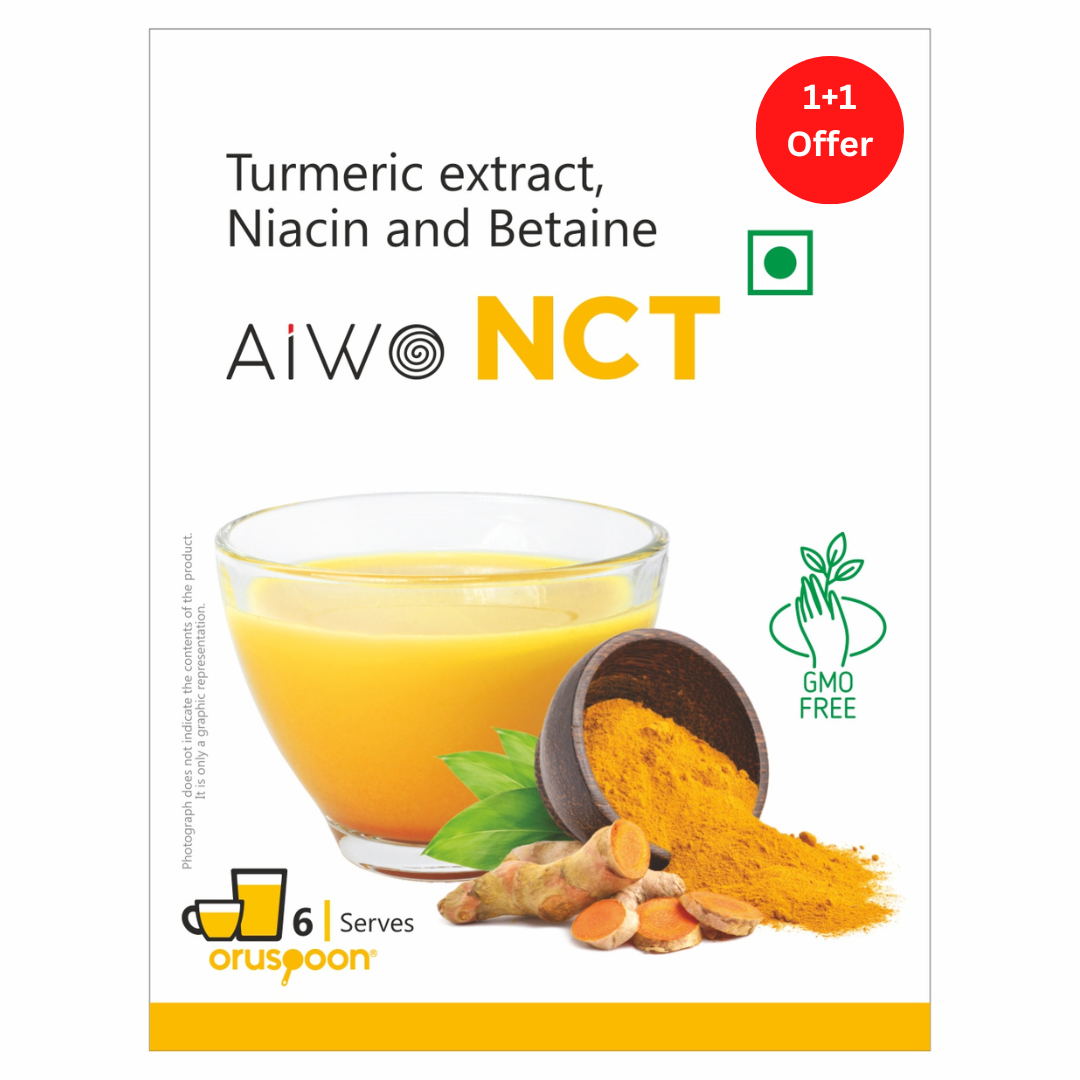 Aiwo NCT-Turmeric Extract, Niacin, Betaine - 6 Serves